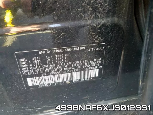 4S3BNAF6XJ3012331 фото 2