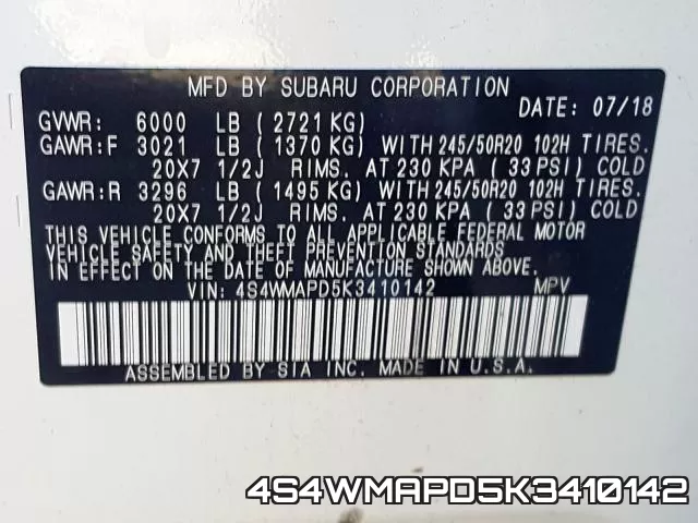 4S4WMAPD5K3410142 фото 2