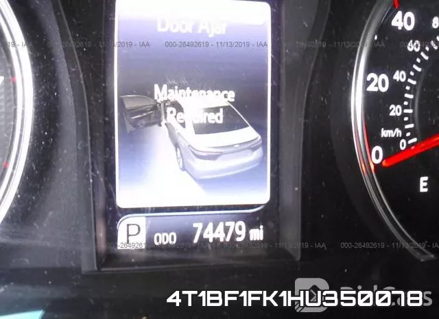 4T1BF1FK1HU350078 фото 8