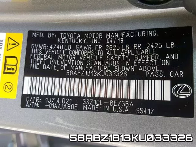 58ABZ1B13KU033326 фото 2