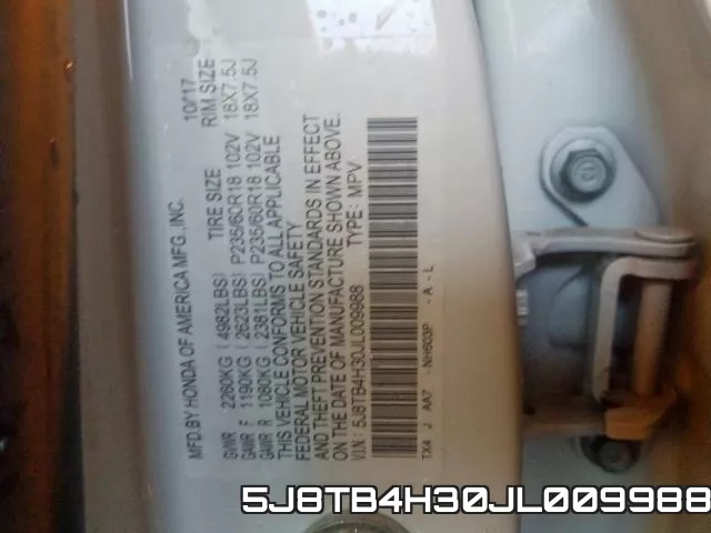 5J8TB4H30JL009988 фото 2