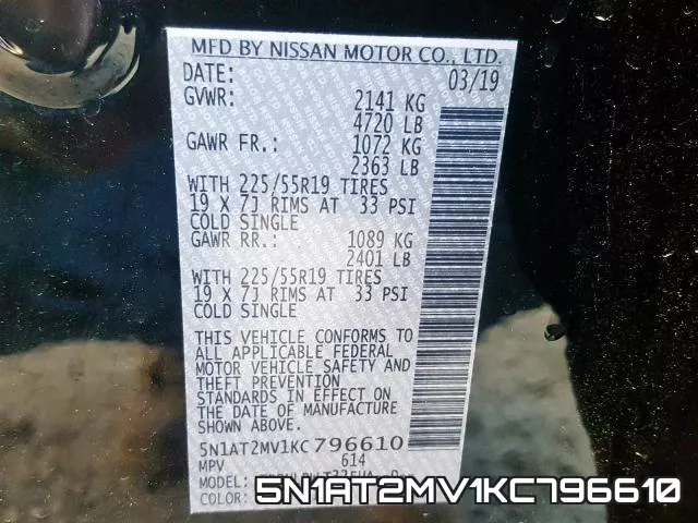 5N1AT2MV1KC796610 фото 2