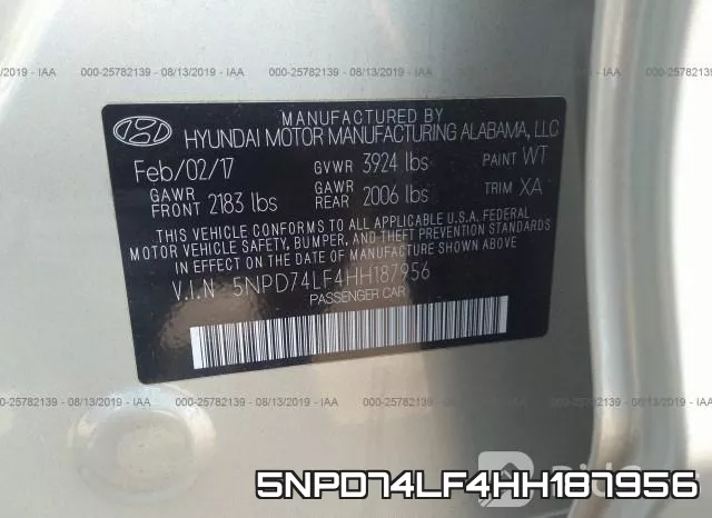 5NPD74LF4HH187956 фото 10