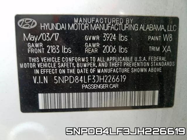 5NPD84LF3JH226619 фото 2