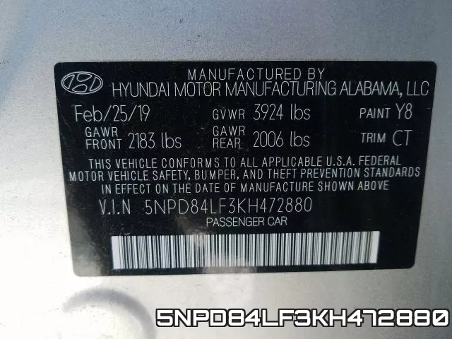5NPD84LF3KH472880 фото 2