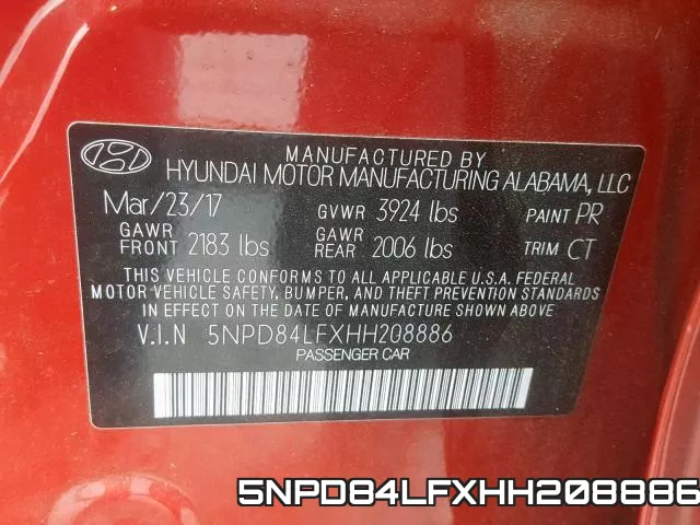 5NPD84LFXHH208886 фото 2