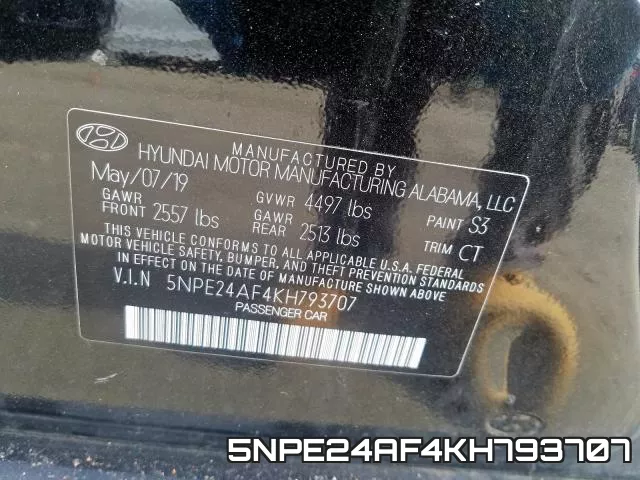 5NPE24AF4KH793707 фото 2