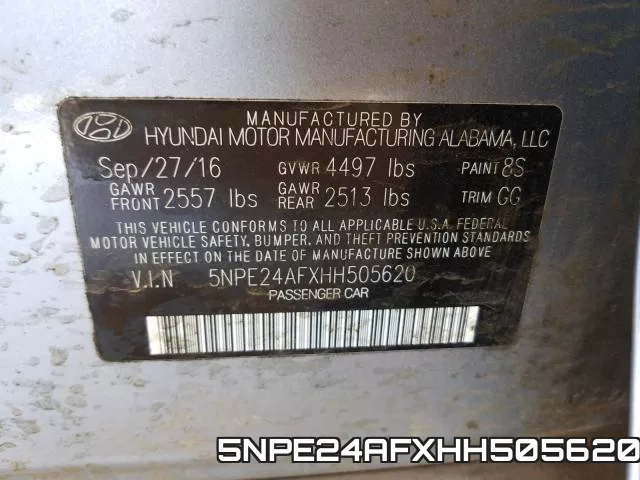 5NPE24AFXHH505620 фото 2