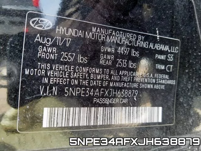 5NPE34AFXJH638879 фото 2