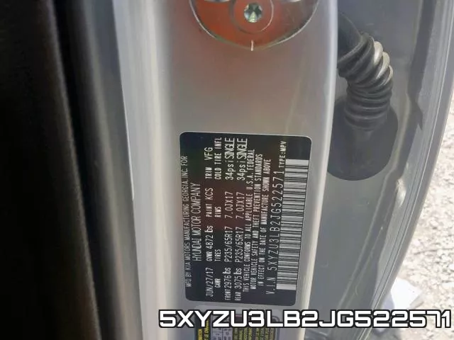5XYZU3LB2JG522571 фото 2