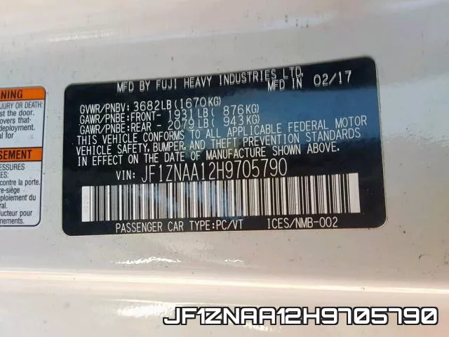 JF1ZNAA12H9705790 фото 2