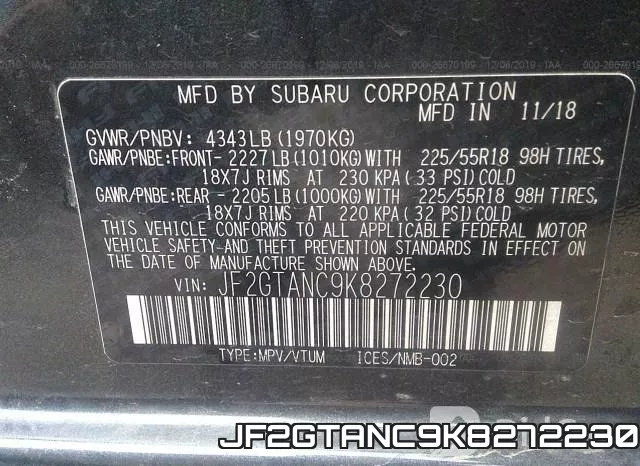 JF2GTANC9K8272230 фото 10