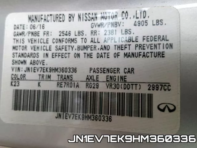 JN1EV7EK9HM360336 фото 2