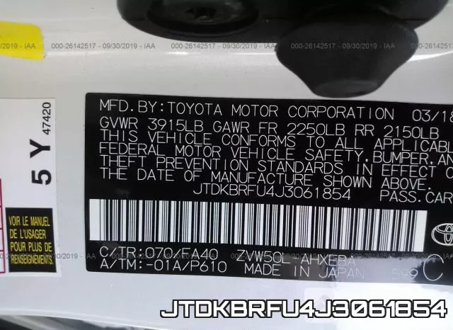 JTDKBRFU4J3061854 фото 10