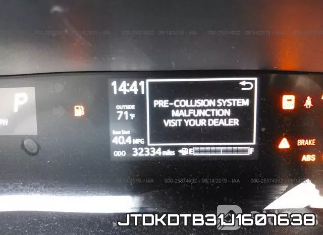 JTDKDTB31J1607638 фото 8