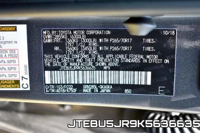 JTEBU5JR9K5636635 фото 2