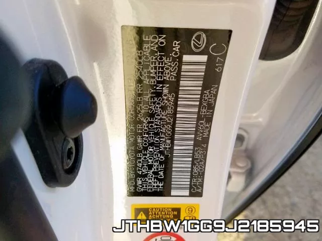 JTHBW1GG9J2185945 фото 2