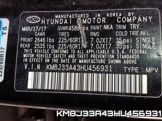 KM8J33A43HU456931 фото 2