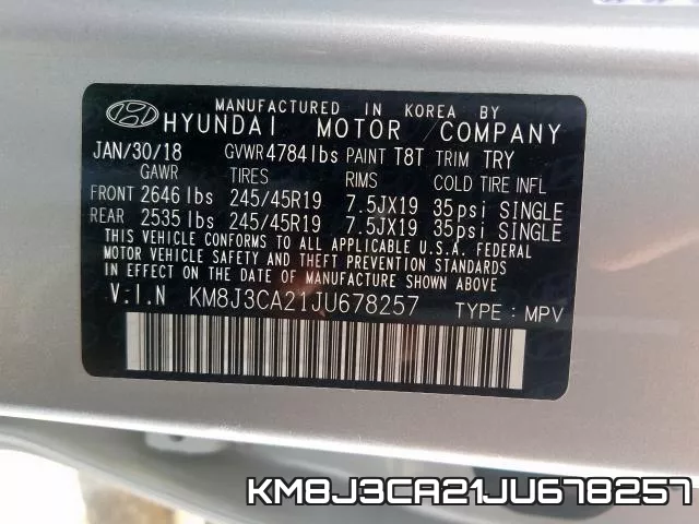 KM8J3CA21JU678257 фото 2