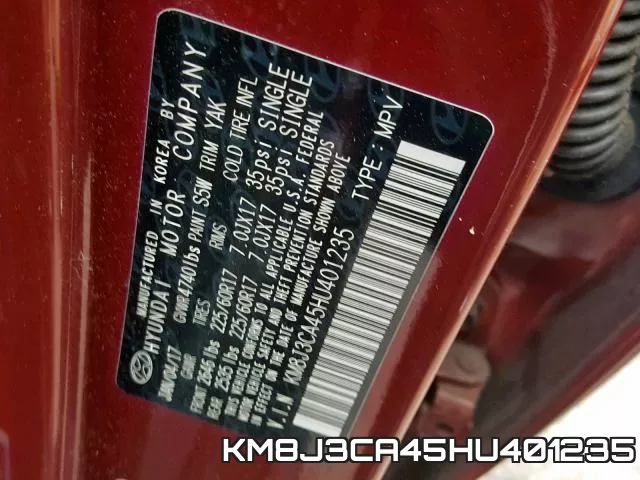 KM8J3CA45HU401235 фото 2