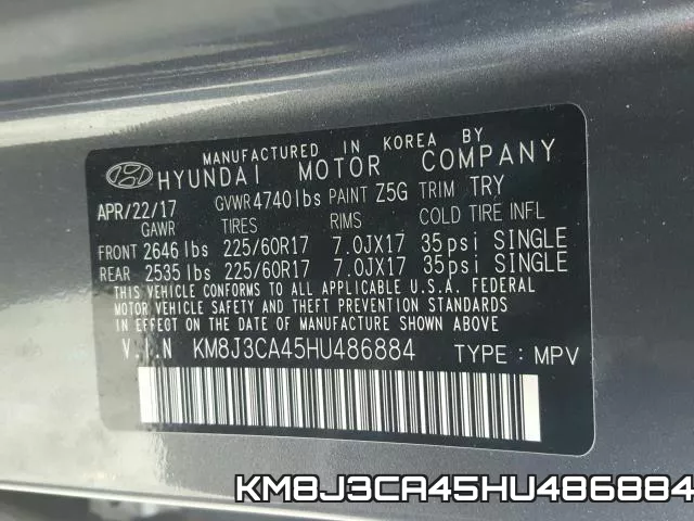 KM8J3CA45HU486884 фото 2