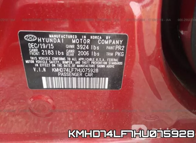 KMHD74LF7HU075928 фото 10
