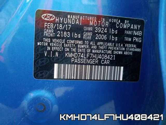 KMHD74LF7HU408421 фото 2