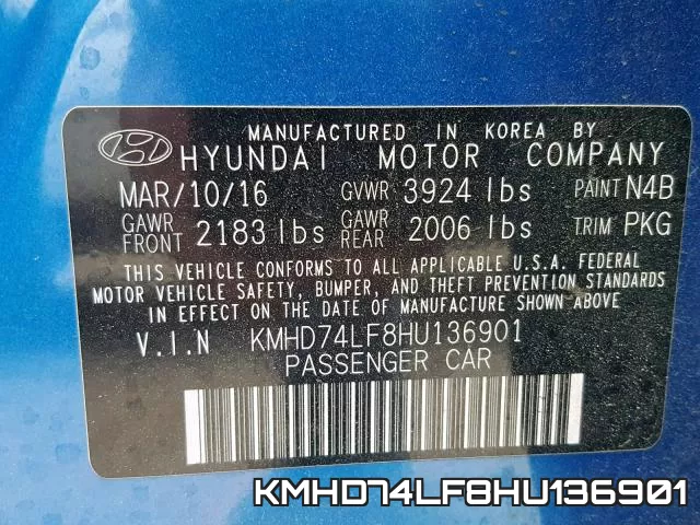 KMHD74LF8HU136901 фото 2