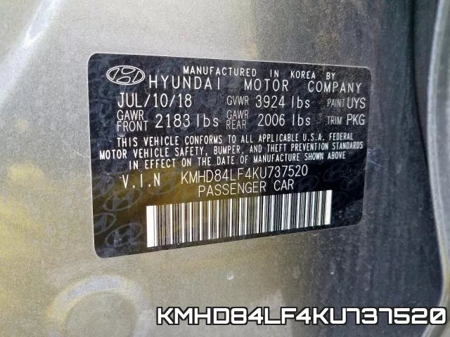 KMHD84LF4KU737520 фото 2