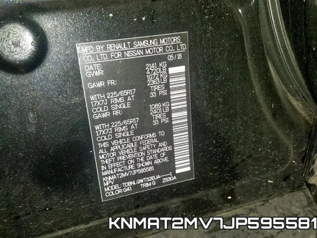 KNMAT2MV7JP595581 фото 2