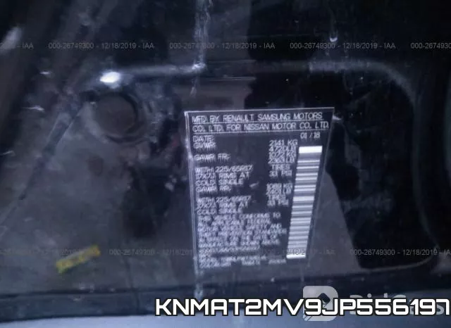 KNMAT2MV9JP556197 фото 10