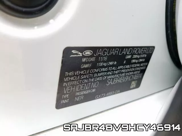 SAJBR4BV9HCY46914 фото 2