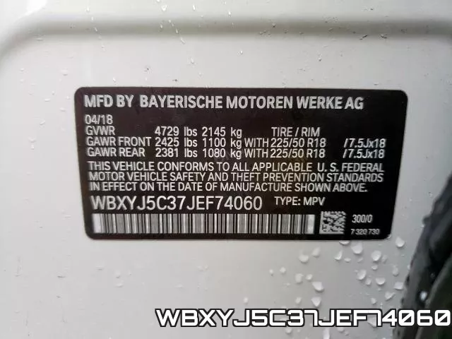 WBXYJ5C37JEF74060 фото 2