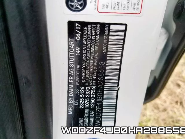 WDDZF4JB0HA288658 фото 2