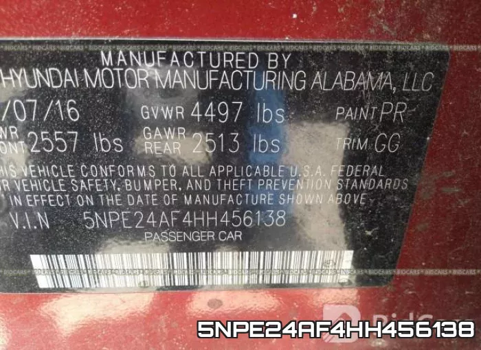 5NPE24AF4HH456138 фото 10