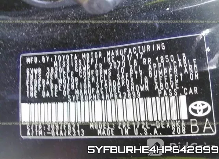 5YFBURHE4HP642899 фото 10