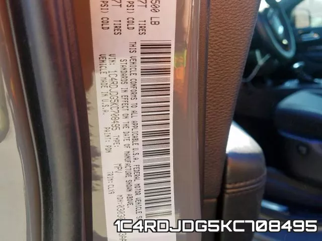 1C4RDJDG5KC708495 фото 2