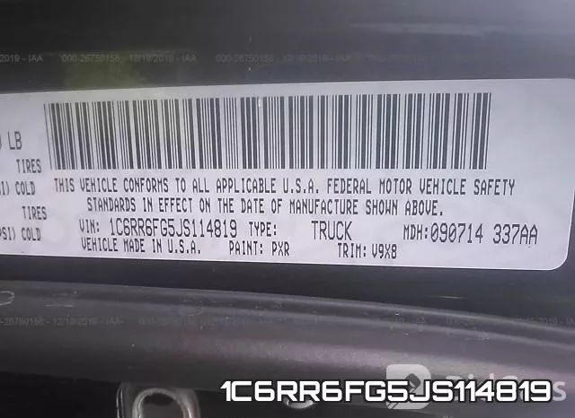 1C6RR6FG5JS114819 фото 10