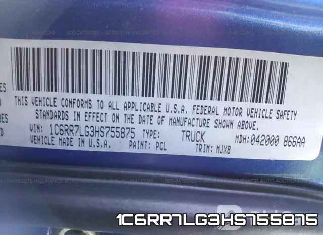 1C6RR7LG3HS755875 фото 10
