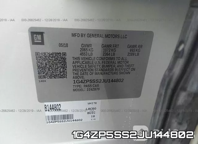 1G4ZP5SS2JU144802 фото 10