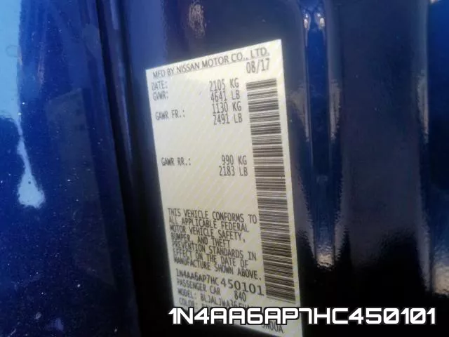 1N4AA6AP7HC450101 фото 2