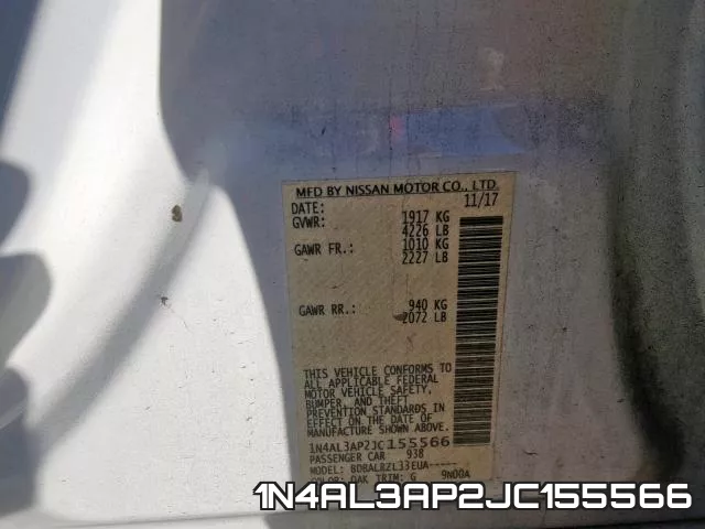 1N4AL3AP2JC155566 фото 2