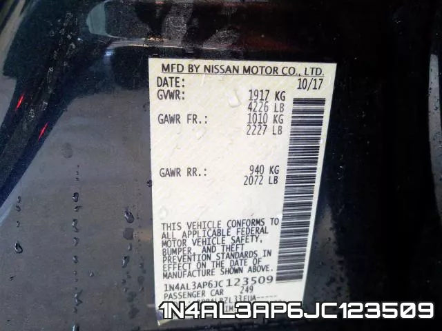 1N4AL3AP6JC123509 фото 2