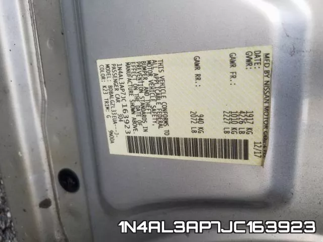 1N4AL3AP7JC163923 фото 2