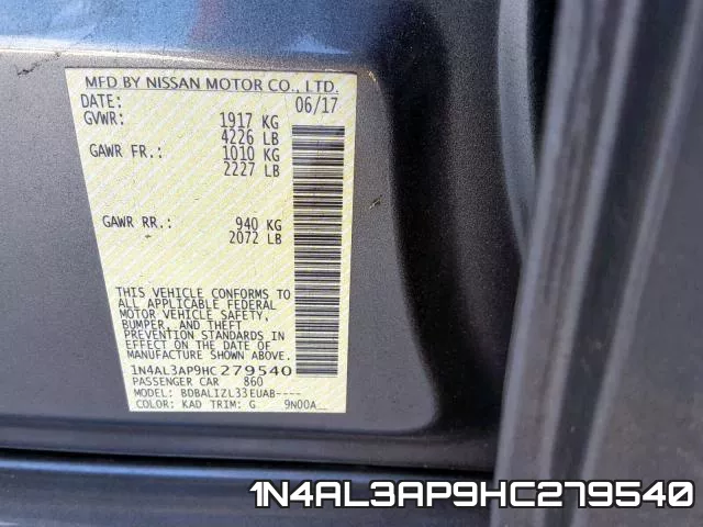 1N4AL3AP9HC279540 фото 2