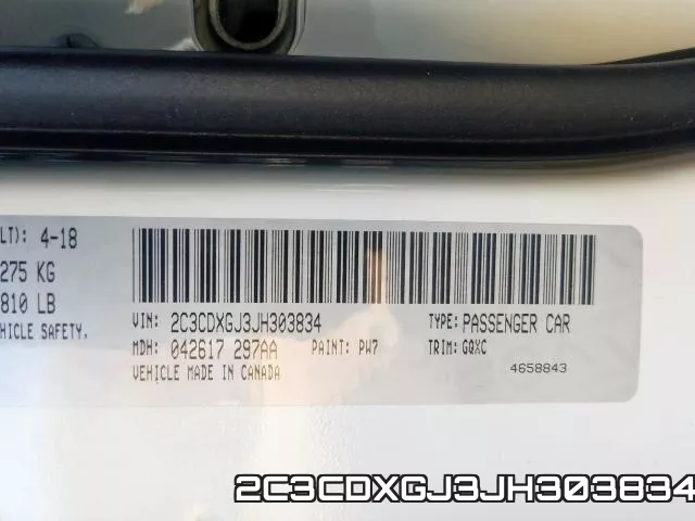 2C3CDXGJ3JH303834 фото 2