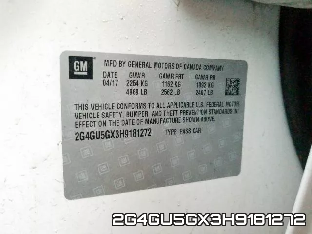 2G4GU5GX3H9181272 фото 2
