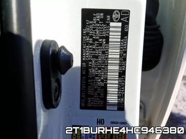 2T1BURHE4HC946380 фото 2