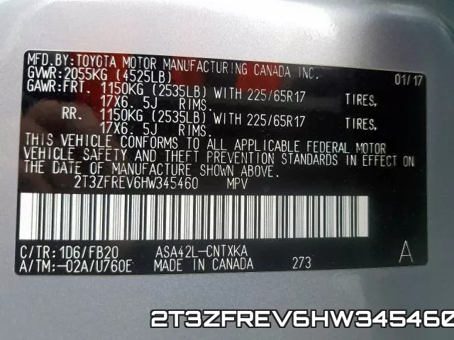 2T3ZFREV6HW345460 фото 2
