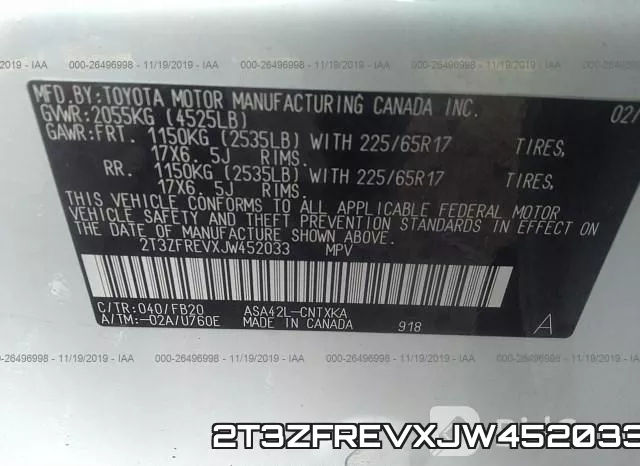 2T3ZFREVXJW452033 фото 10